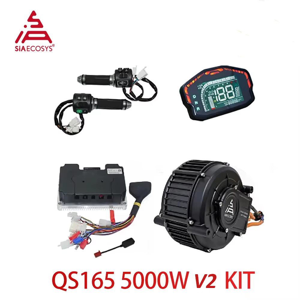 Mid Drive Motor Kit 72V 5000W - QS165 V2 5000W 72V Kit Motor