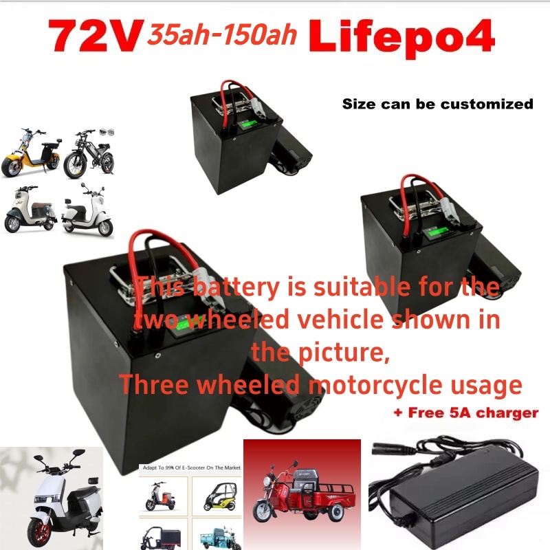 Lifepo4 72V 100Ah Battery Pack Ev - Paket Baterai Lithium Lifepo4 72V 80Ah/100Ah/120Ah/150Ah/200Ah
