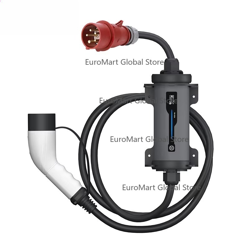 Type 2 Portable Ev Charger 11Kw Cee - Tipe 2 ke Steker Merah CEE