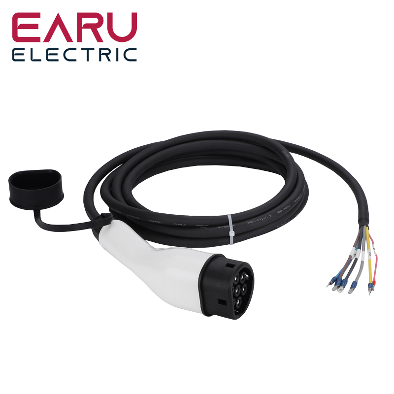 Ev Charger Type 2 22Kw 32A 3 Phase - Steker Pengisi Daya EV dengan Kabel