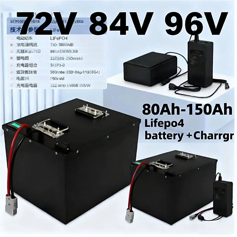 Lifepo4 72V 100Ah Battery Pack Ev - Paket Baterai LIFEPO4 dengan BMS 72V