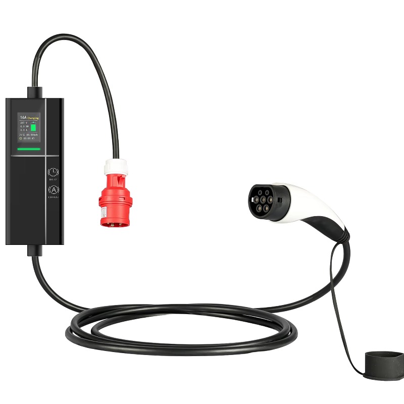Stasiun Pengisian Daya Mobil L - Type 2 Portable Ev Charger 11Kw Cee ulasan dan harga