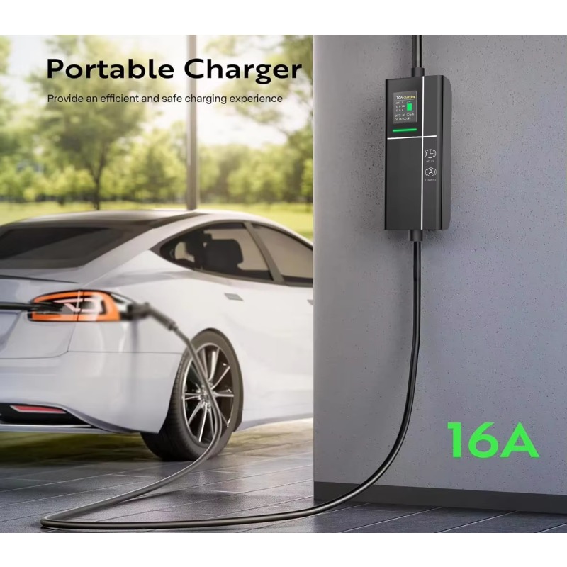 Stasiun Pengisian Daya Mobil L - Type 2 Portable Ev Charger 11Kw Cee ulasan dan harga
