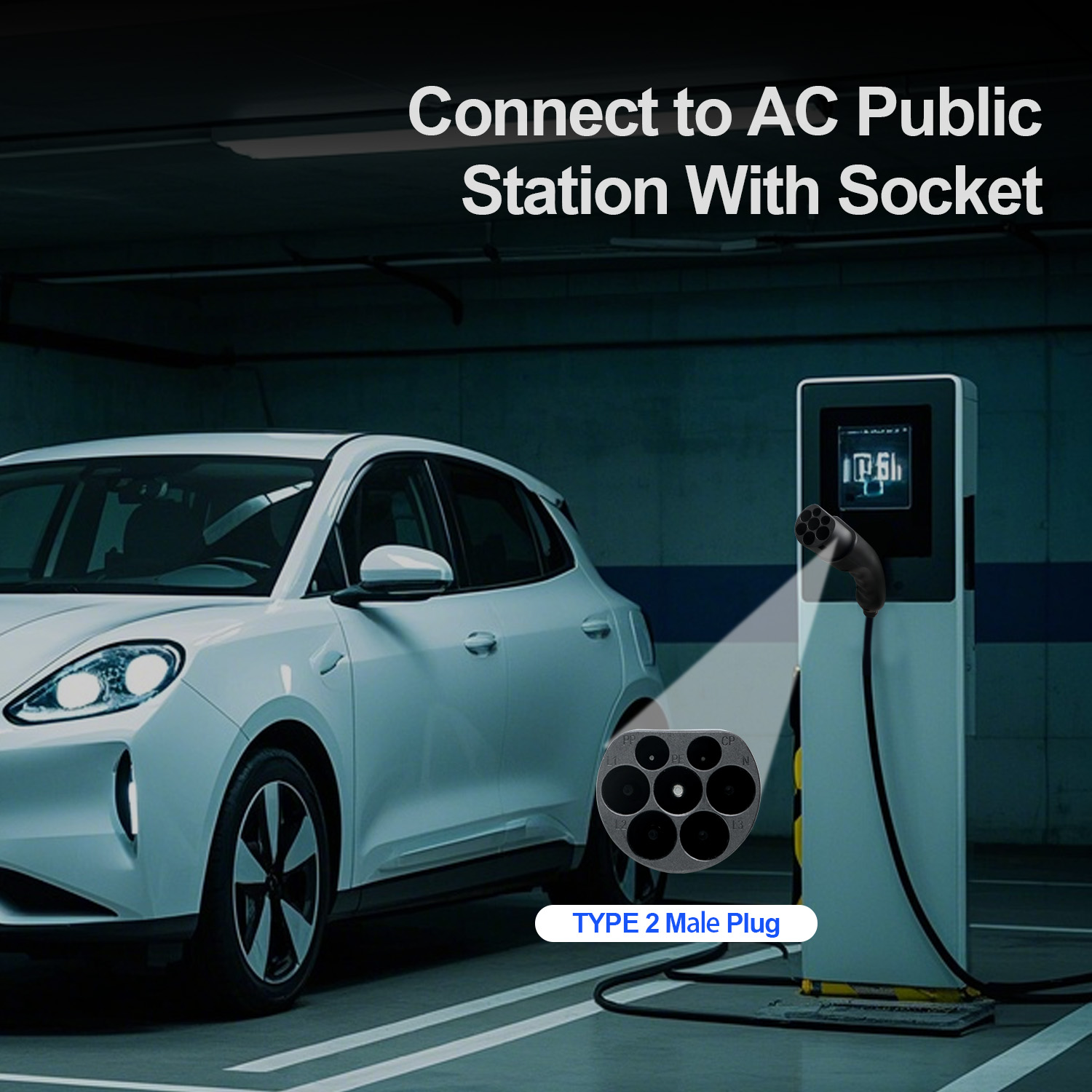 Kolanky EV Plug Tipe 2 Male 1P - Ev Charger Type 2 22Kw 32A 3 Phase ulasan dan harga