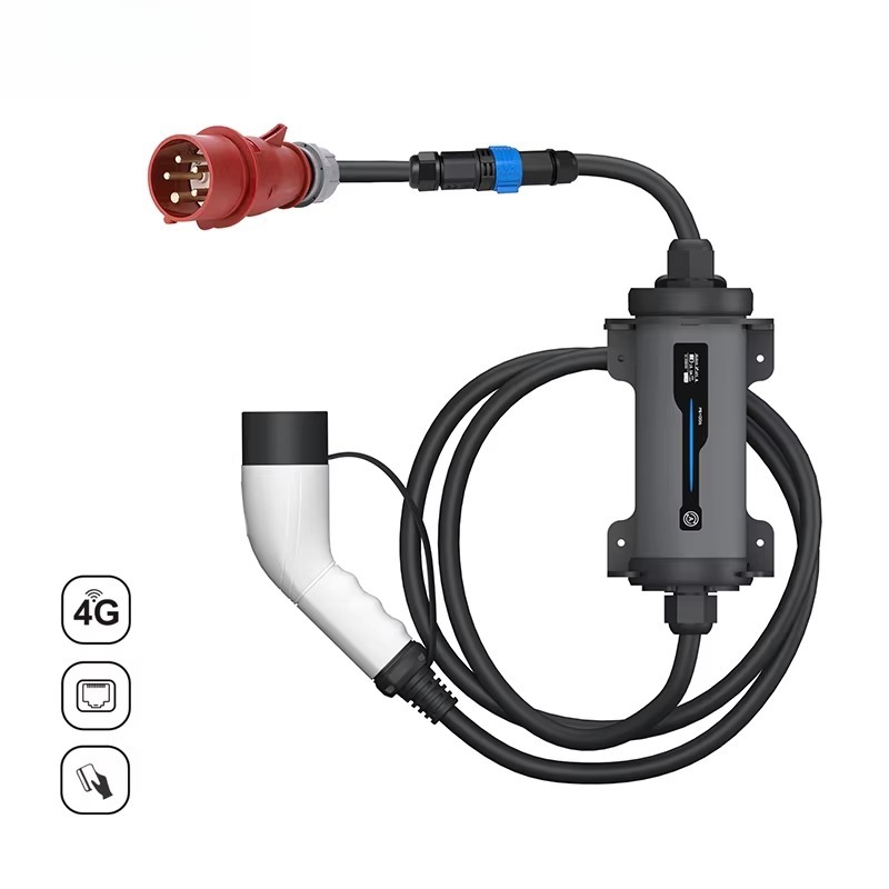Tipe 2 ke Steker Merah CEE Pen - Type 2 Portable Ev Charger 11Kw Cee ulasan dan harga