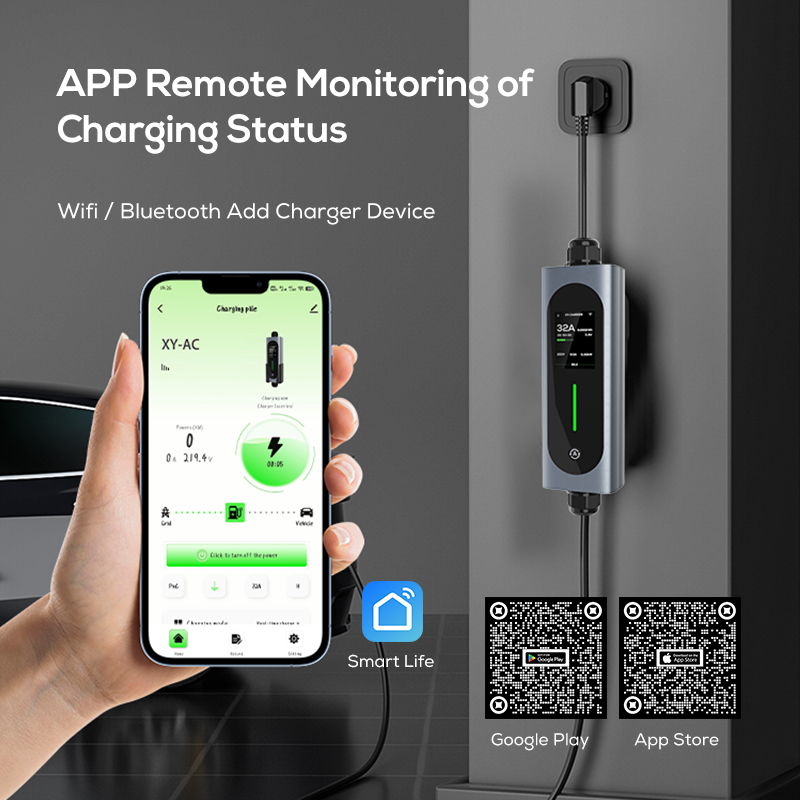 Pengisi Daya Mobil Listrik Ovr - Type 2 Portable Ev Charger 11Kw Cee ulasan dan harga