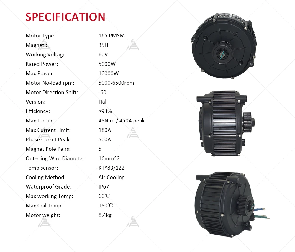 Kit Motor Mid Drive QS165 V2 5 - Mid Drive Motor Kit 72V 5000W ulasan dan harga