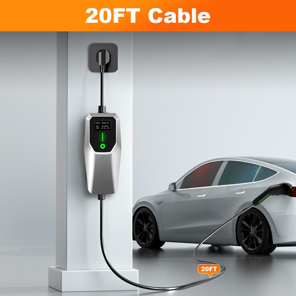 Pengisi Daya EV Junsun 32A Lev - J1772 Evse 32A Level 2 Charger ulasan dan harga